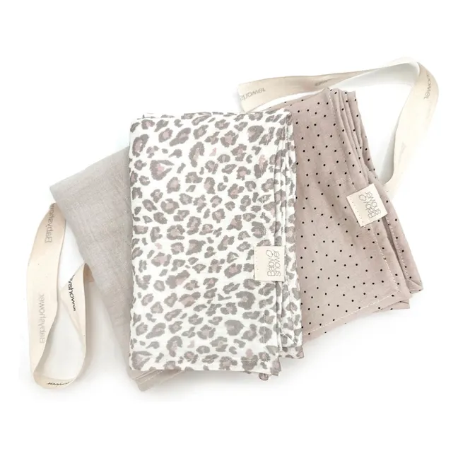 Langes Léopard - Set de 3 | Ecru