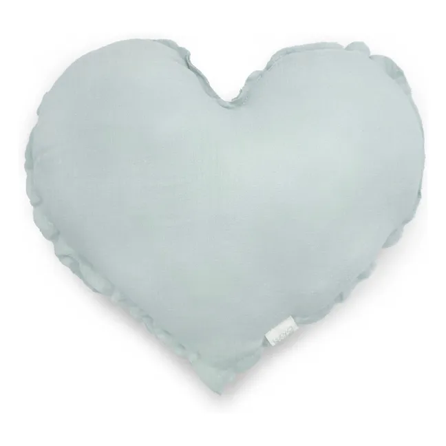 Heart cushion | Light blue