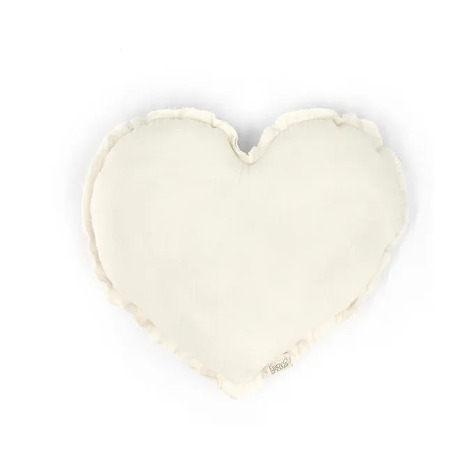 Heart cushion | Ivory