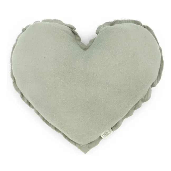 Heart cushion | Sage