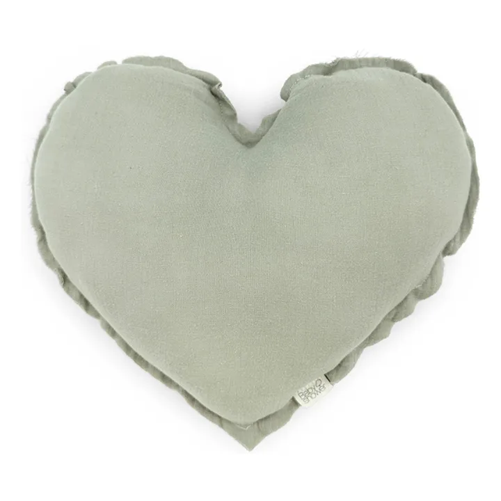 Cuscino a cuore | Salvia- Immagine del prodotto n°0