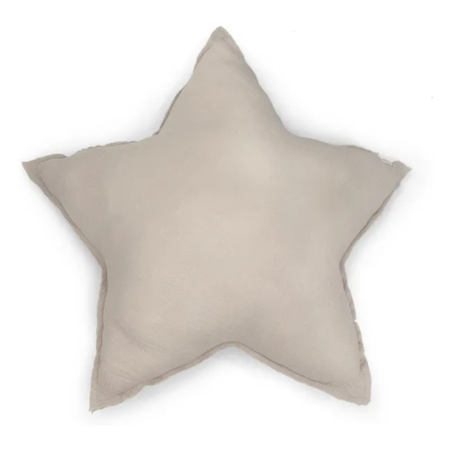 Großes Kissen Stern | Beige
