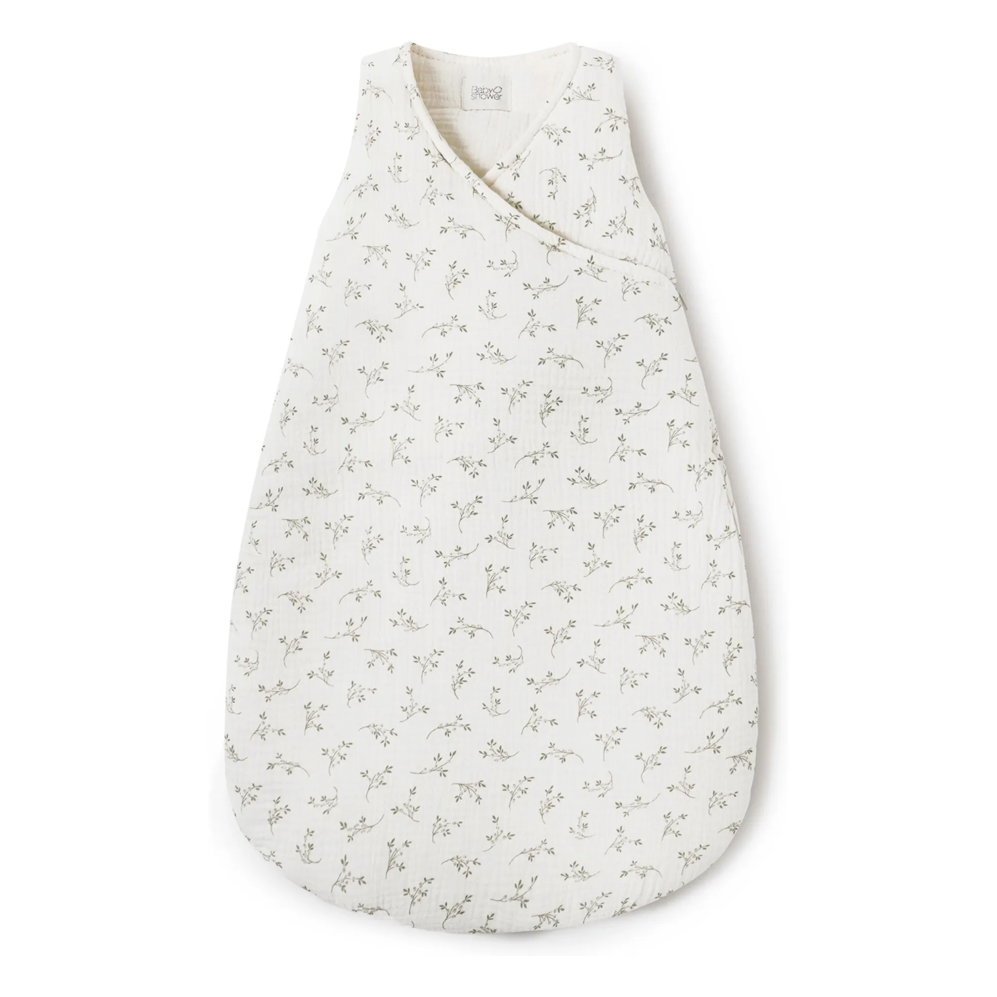 Babyshower Ecru Olive Cotton Gauze Sleeping Bag