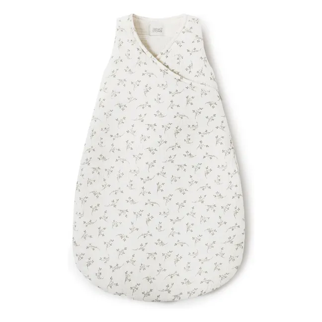 Gigoteuse en gaze de coton Olive | Ecru