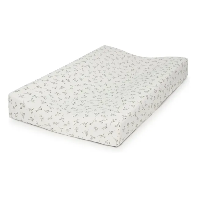 Changing mat cover Olive | Ecru