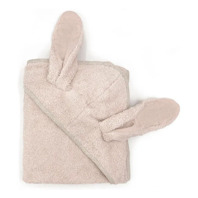 Cape de bain Bunny | Rose pâle