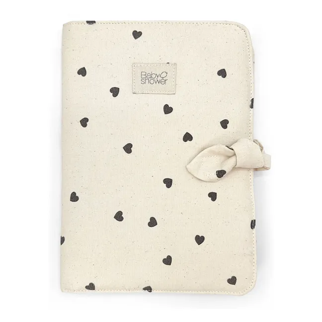 Health booklet cover Hearts | White
