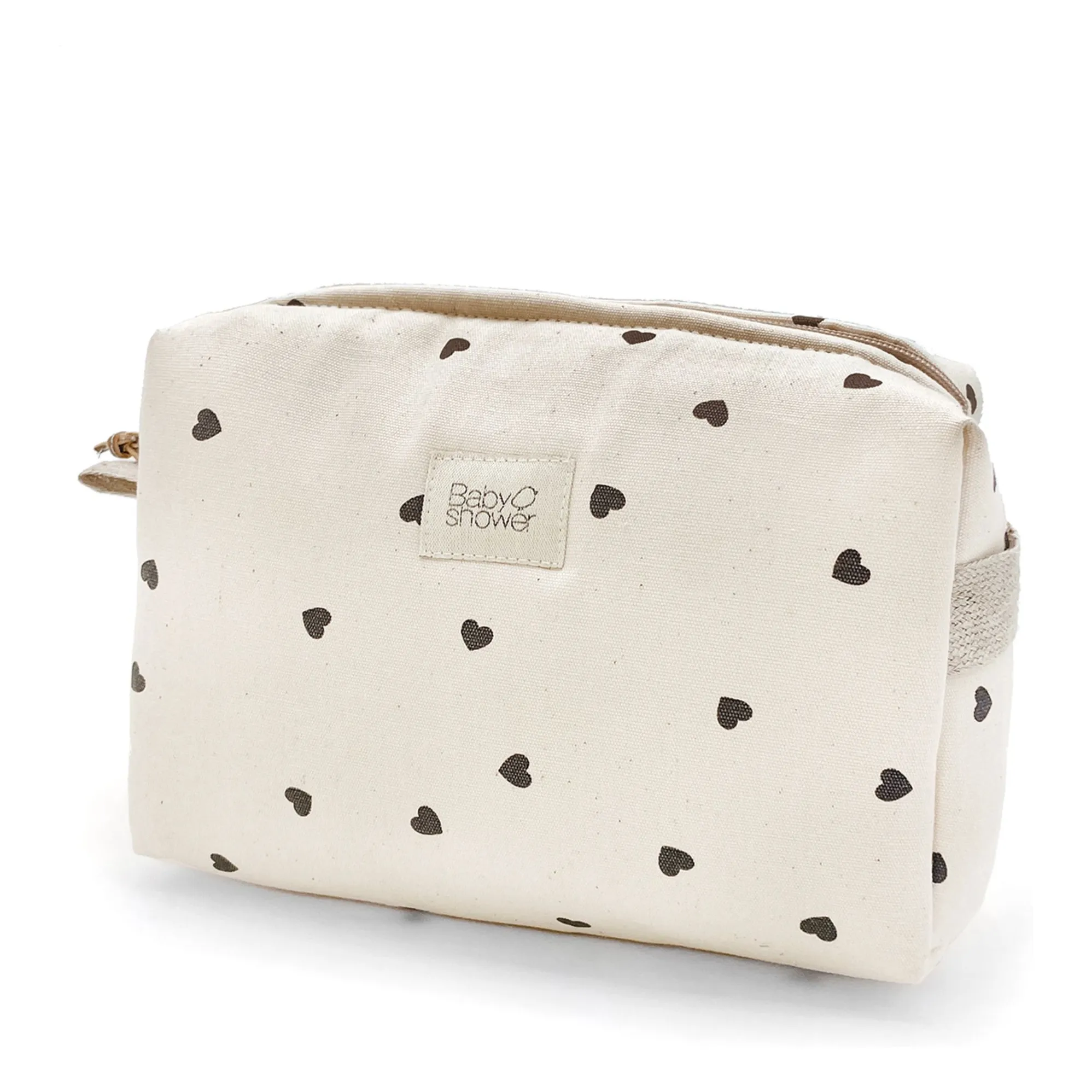 Babyshower White Camila Cœurs Toiletry Bag