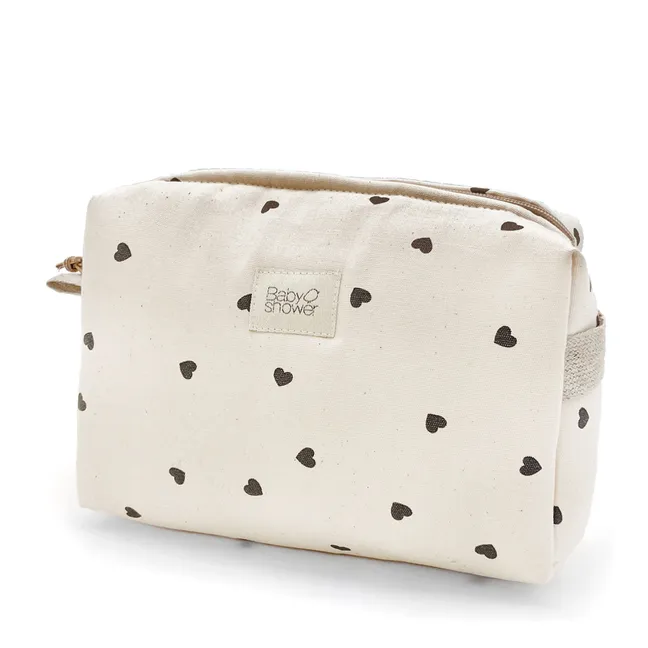 Trousse de toilette Camila Cœurs | Blanc