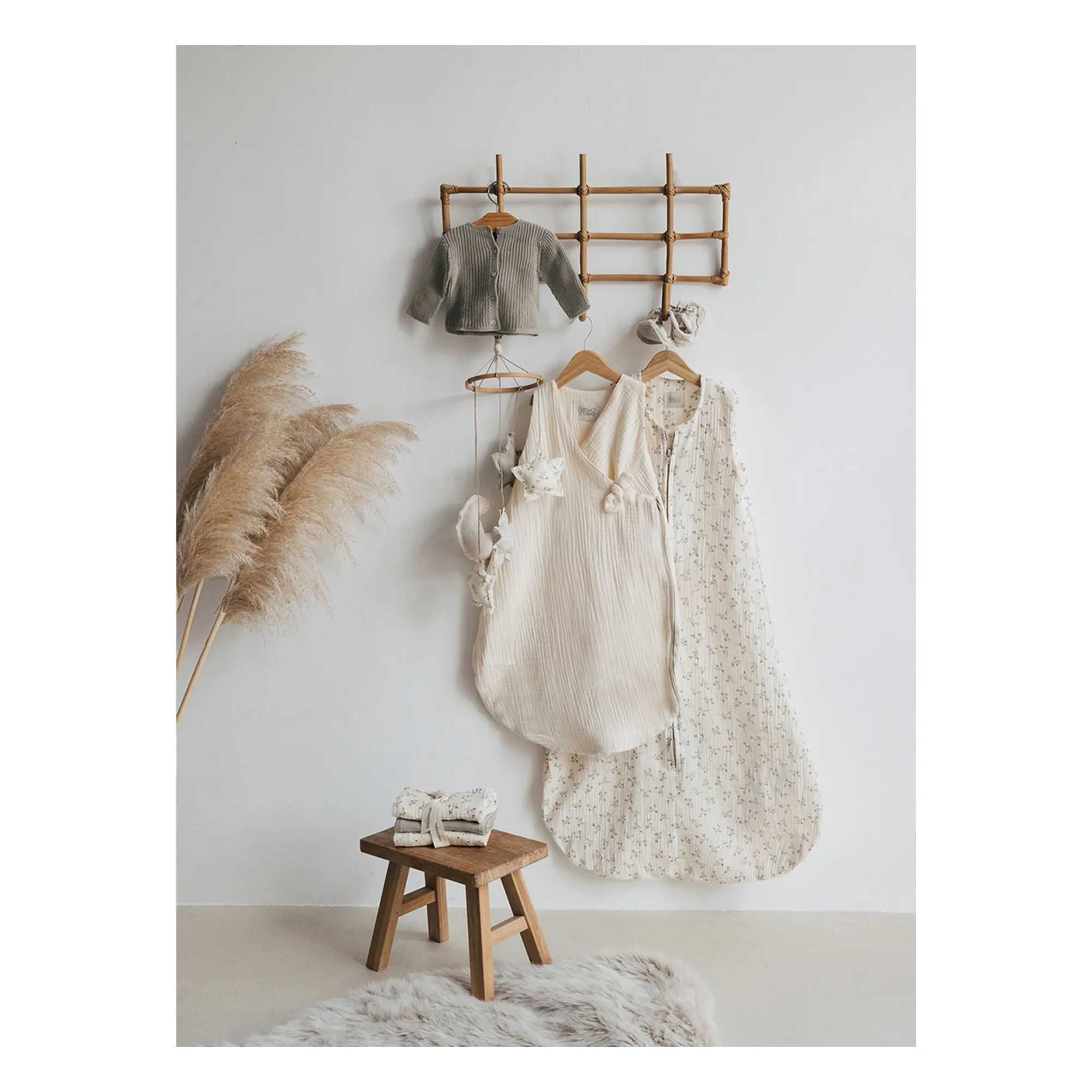 Gigoteuse légère Olive | Ecru- Image produit n°1