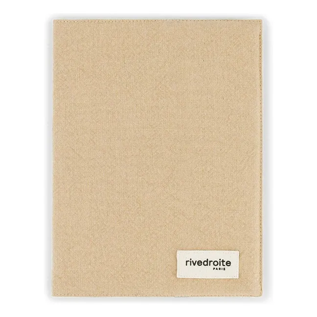 Gabin Gesundheitsbuch-Schutz aus recycelter Baumwolle | Beige