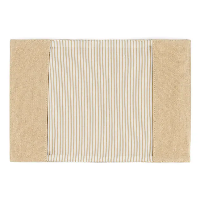 Gabin Gesundheitsbuch-Schutz aus recycelter Baumwolle | Beige