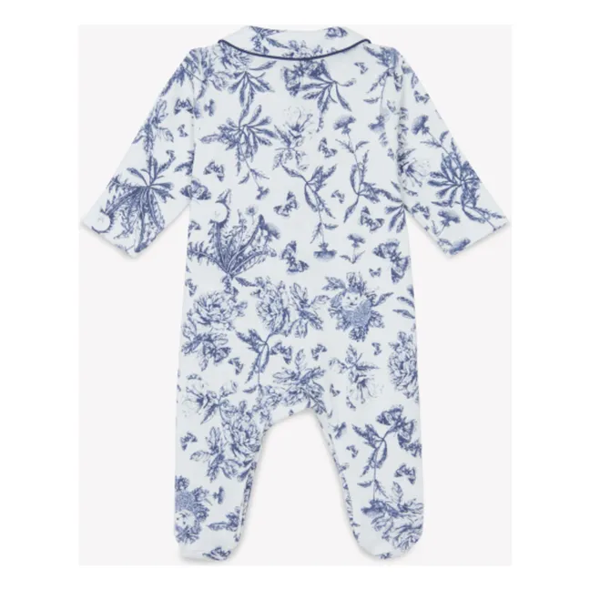 Dors-bien Toile de Jouy | Bleu marine