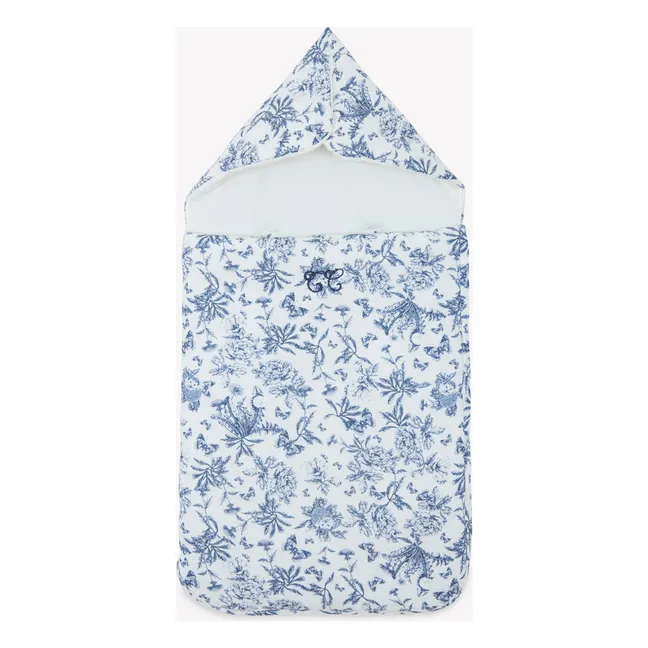Nid d'ange Toile de Jouy | Bleu marine