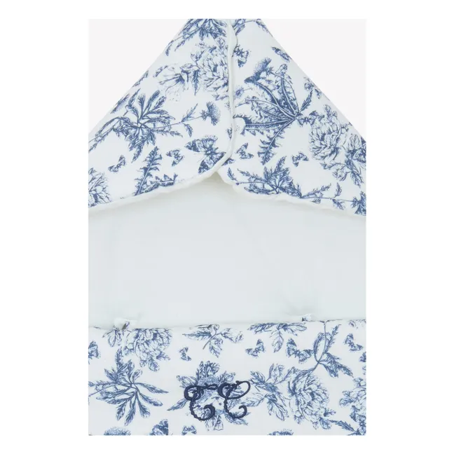 Nid d'ange Toile de Jouy | Bleu marine