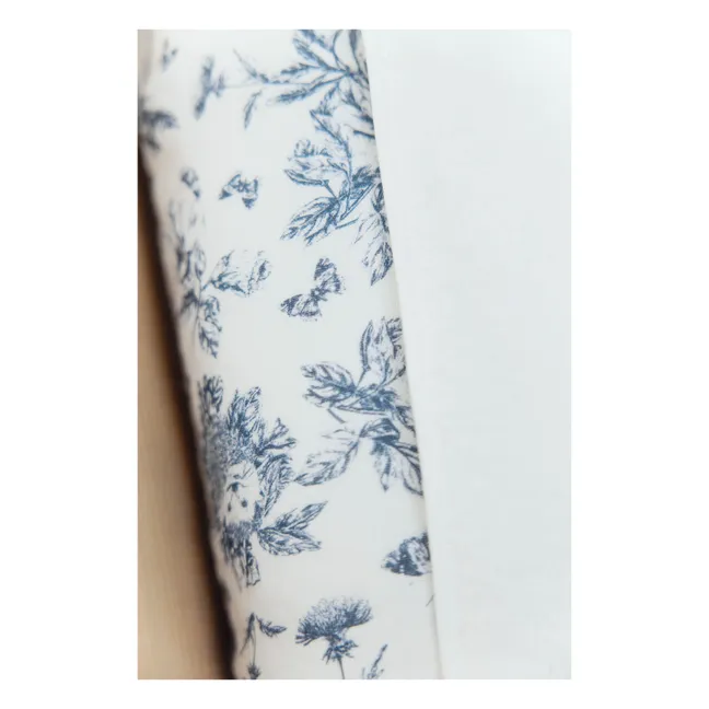 Housse de matelas à langer Toile de Jouy | Bleu marine