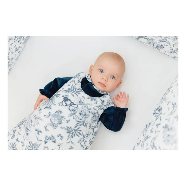 Sleeping bag Toile de Jouy | Navy blue