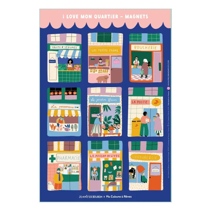 Adhesivos magnéticos Mon Quartier- Imagen del producto n°3
