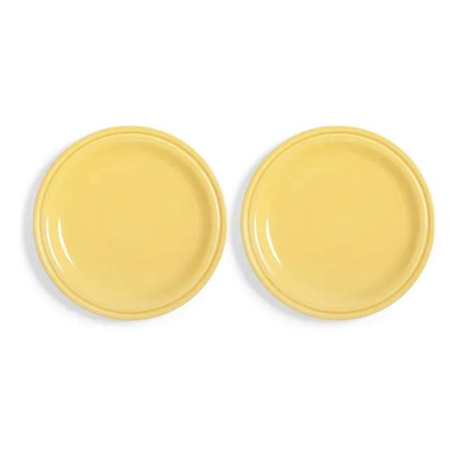 Assiettes Mochi - Set de 2 | Jaune