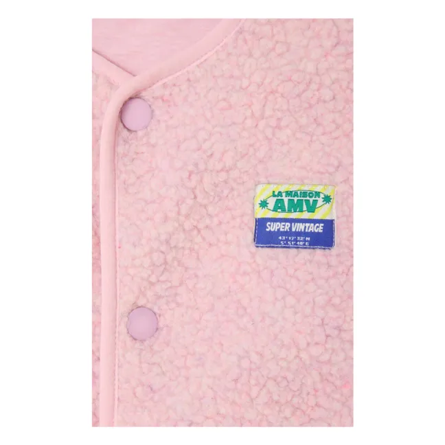 Veste Sans Manches Sherpa Hoktown | Rose pâle