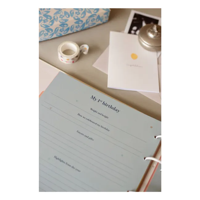 Album de naissance My First Years - EN | Cremefarben