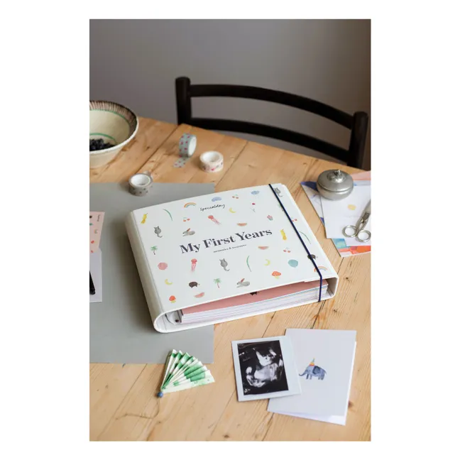 Album de naissance My First Years - EN | Cremefarben