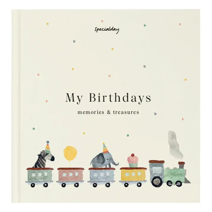 Livre de souvenirs My Birthdays - EN | Ecru- Image produit n°0