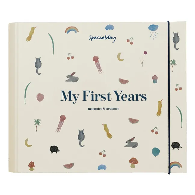 Album de naissance My First Years - EN | Cremefarben
