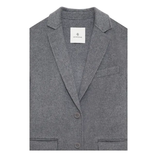 Quinn Wool and Cashmere Jacket | Heather grey