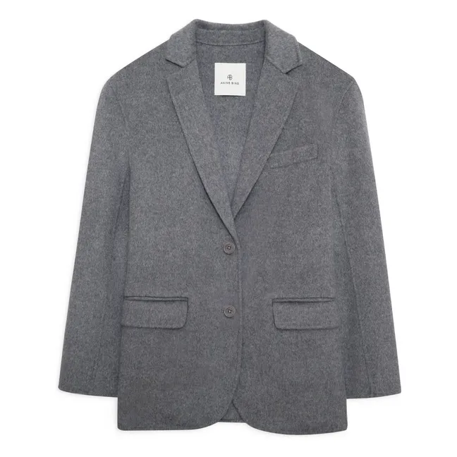 Quinn Wool and Cashmere Jacket | Heather grey