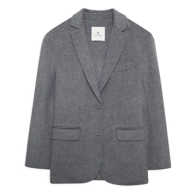 Veste Quinn Laine et Cachemire | Gris chiné