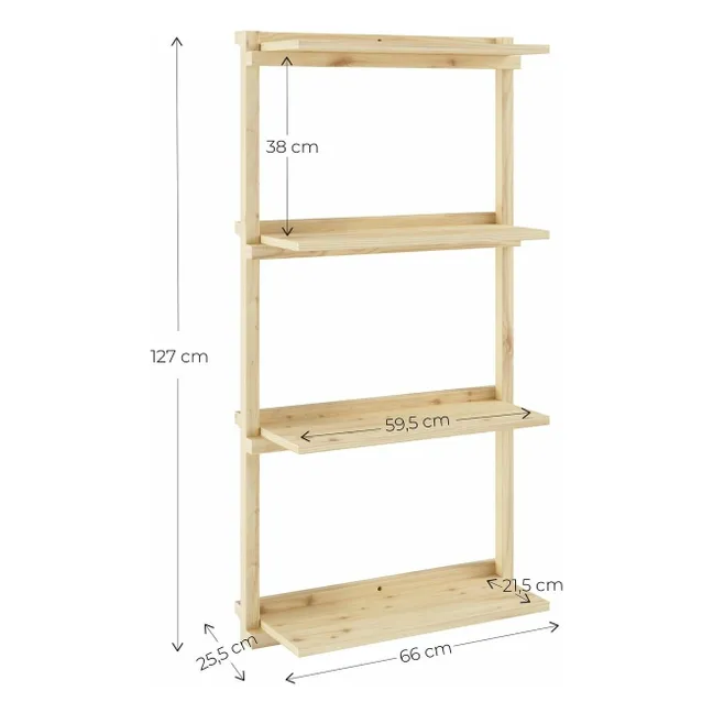 Ripiani a scanalatura 127x66 cm