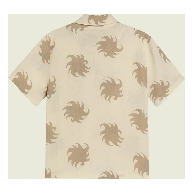 Hazel Ember Camisa de lino de Girona | Beige