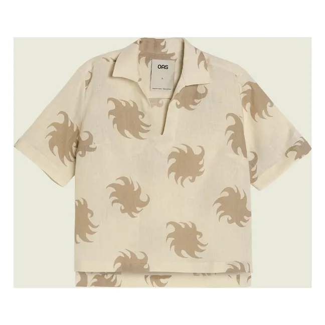 Hazel Ember Jaffa Linen shirt | Beige