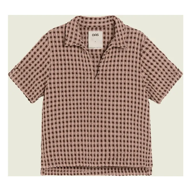 Chemise Ferratelle Jaffa Waffle | Vieux Rose