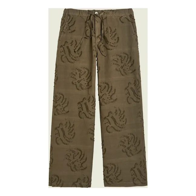 Pantalon Emberia Pan Dobby  | Marron
