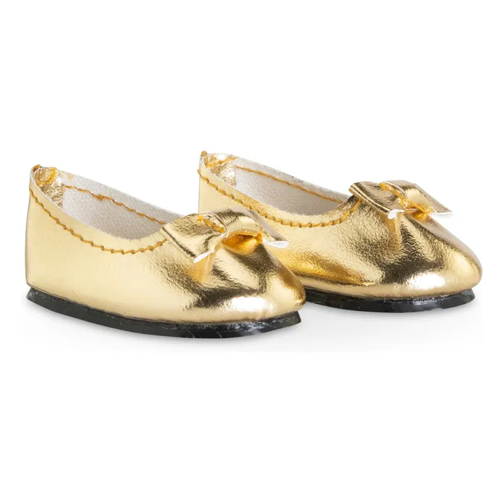 Bailarinas doradas para muñeca de 36 cm | Dorado- Imagen del producto n°0