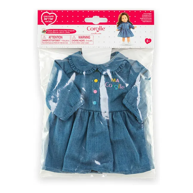 Robe en denim pour poupée 36 cm | Denim