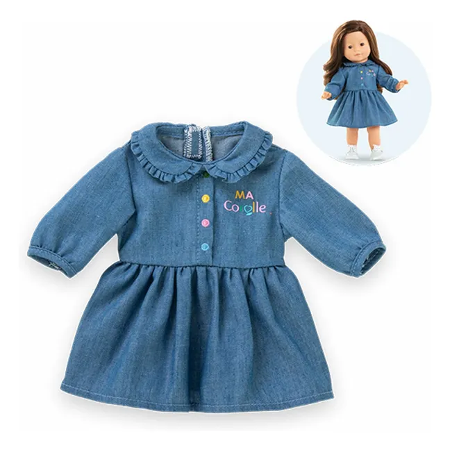 Robe en denim pour poupée 36 cm | Denim
