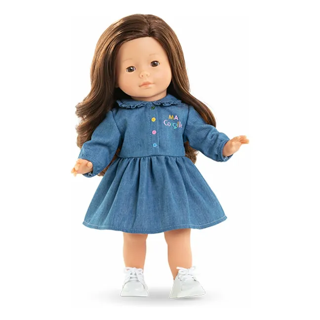 Robe en denim pour poupée 36 cm | Denim