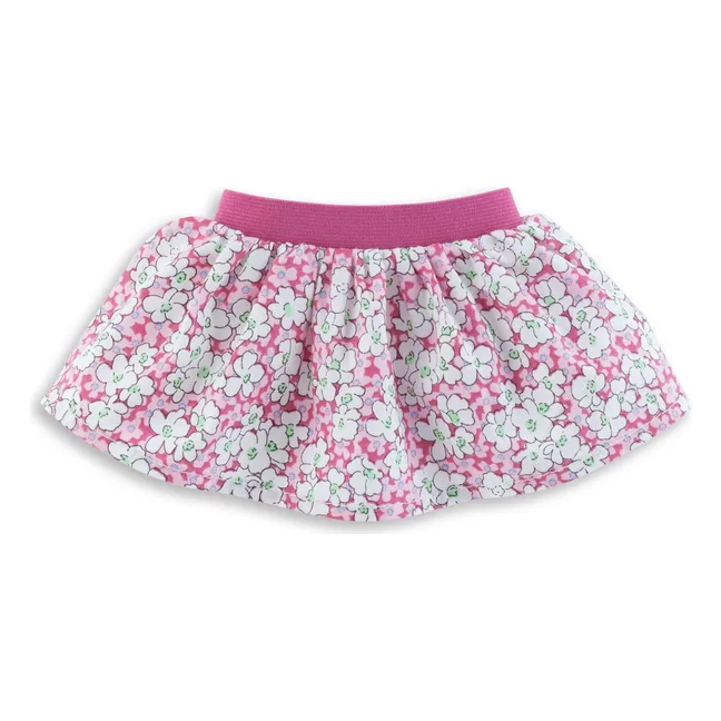 Jupe Florale pour poupée 36 cm | Rose