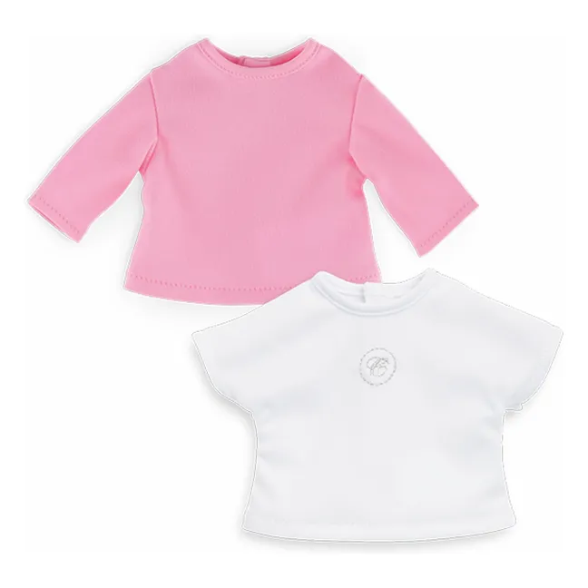 T-shirts pour poupée 36 cm - Set de 2 | Rose