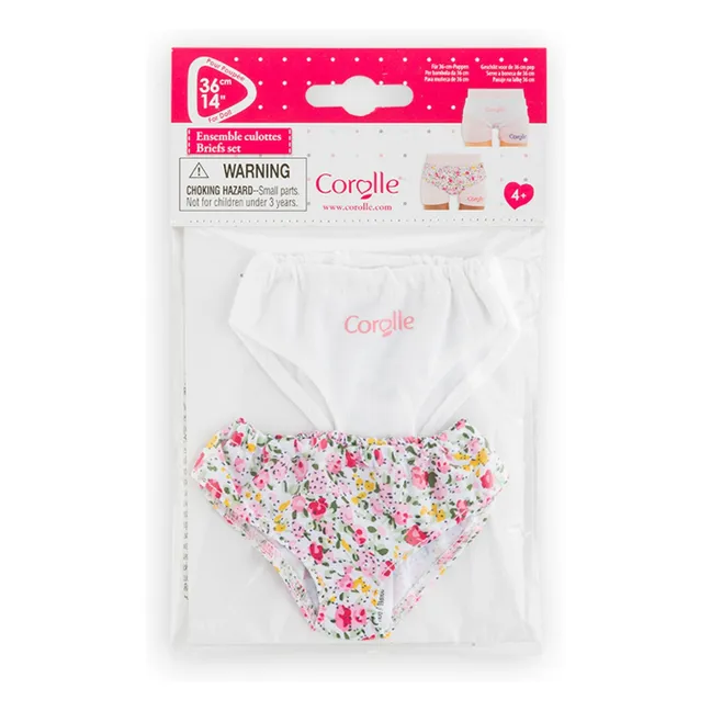 Culottes pour poupée 36 cm - Set de 2 | Blanc