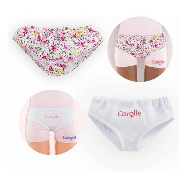 Culottes pour poupée 36 cm - Set de 2 | Blanc