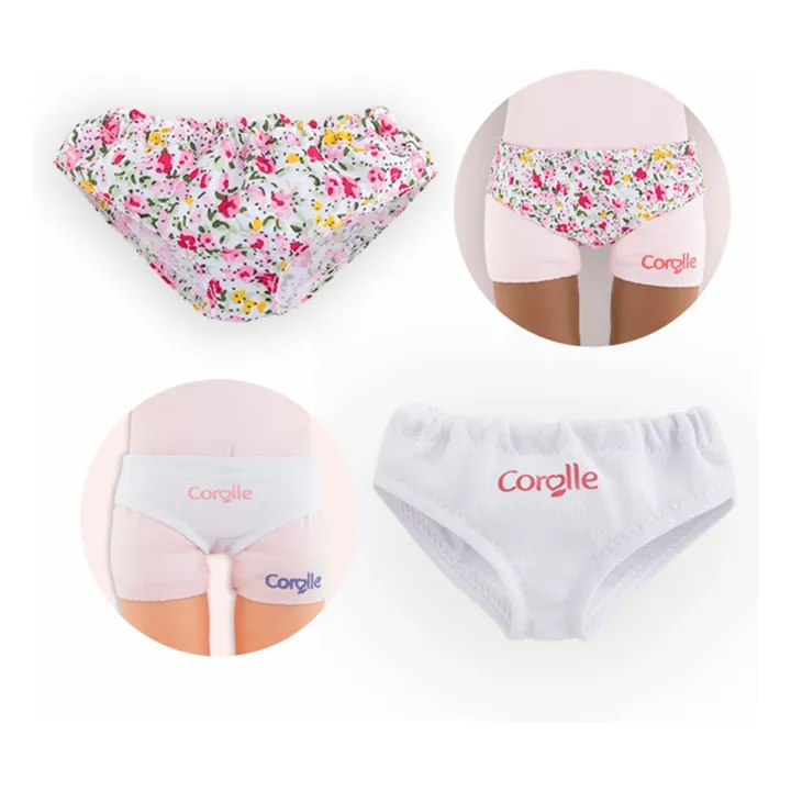 Culottes pour poupée 36 cm - Set de 2 | Blanc- Image produit n°2