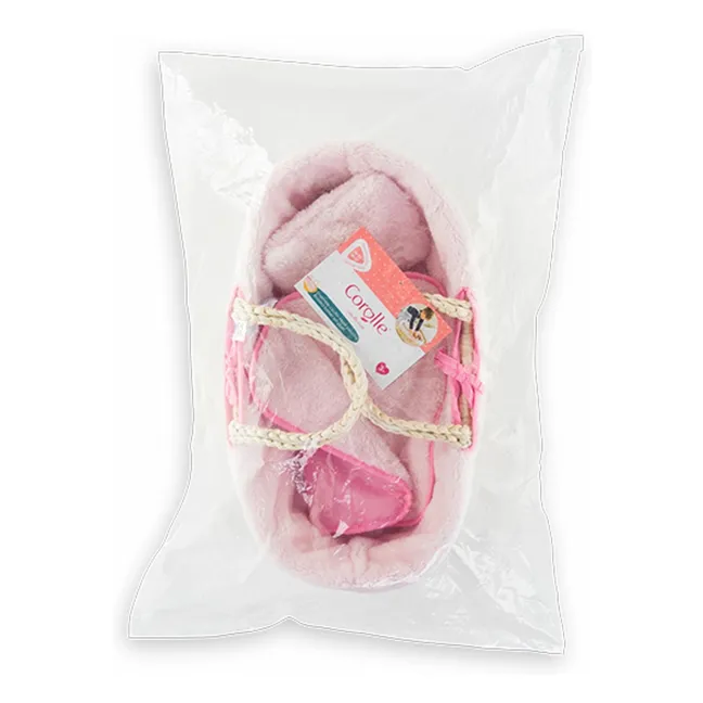 Couffin pour poupon 36 cm | Rose pâle