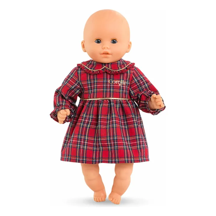 Robe Corolle en Fêtes pour poupon 30 cm | Rouge- Image produit n°1