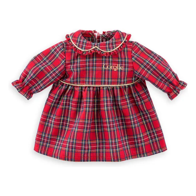 Robe Corolle en Fêtes pour poupon 30 cm | Rouge