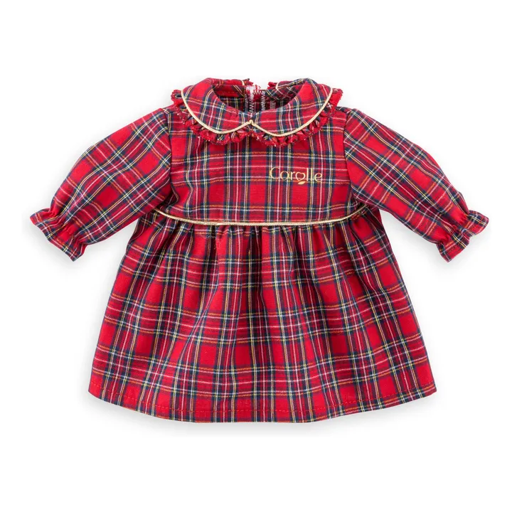 Robe Corolle en Fêtes pour poupon 30 cm | Rouge- Image produit n°0