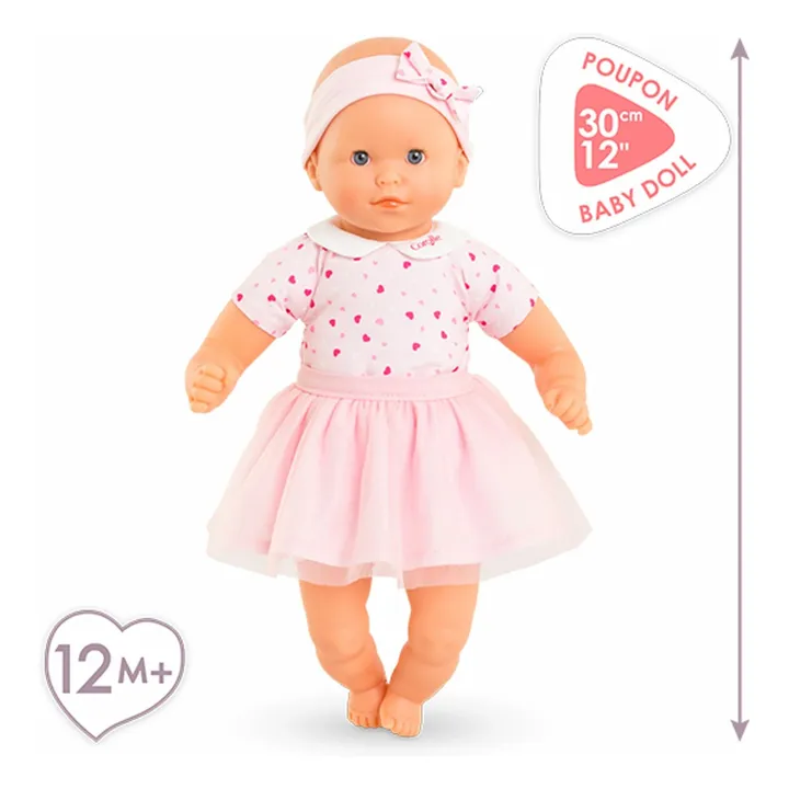 Mon premier poupon - Adorable Petit Poupon Cœur | Rose pâle- Image produit n°7